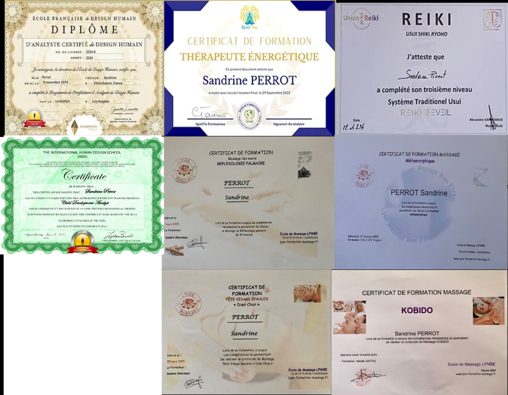 photo diplome Sandrine Perrot - être sa nature