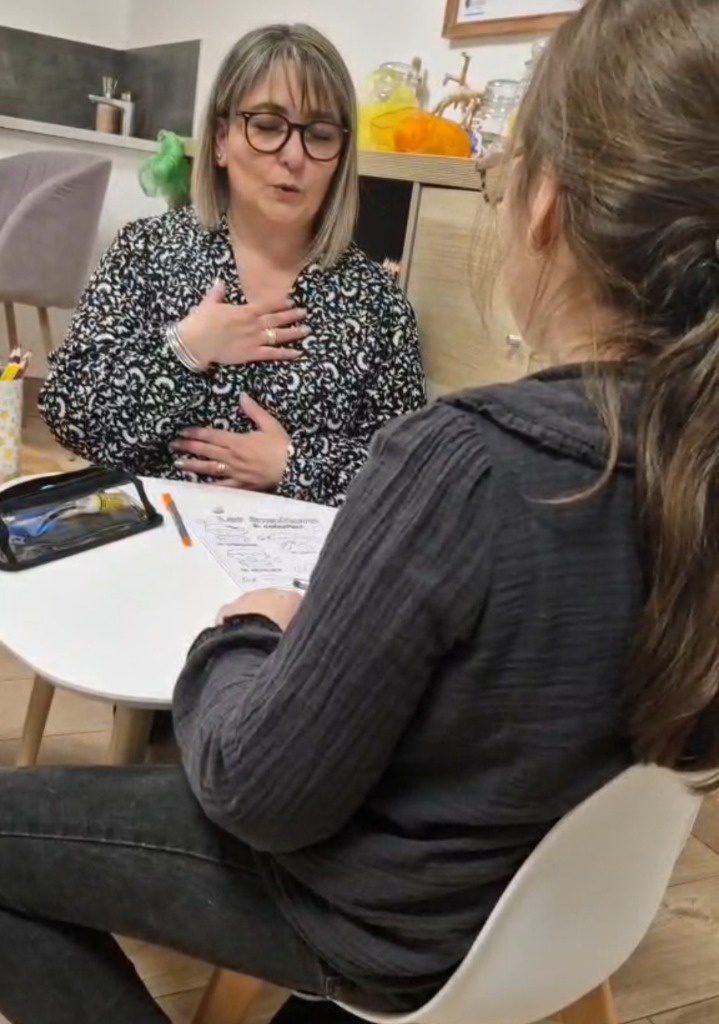 photo seance Sophroluz Canovas Marie Félicie 