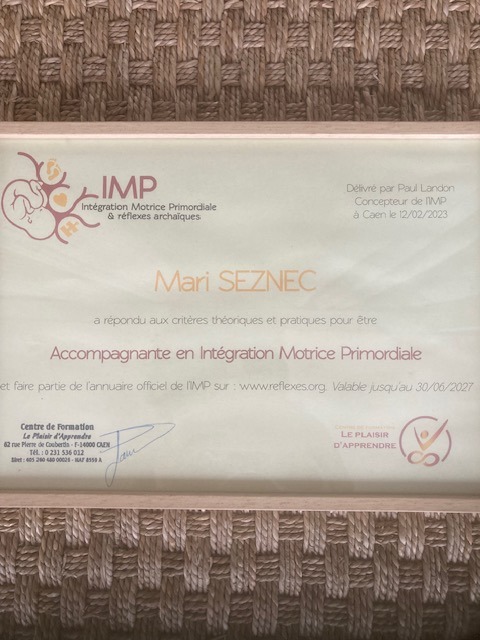 photo diplome Mari Seznec 