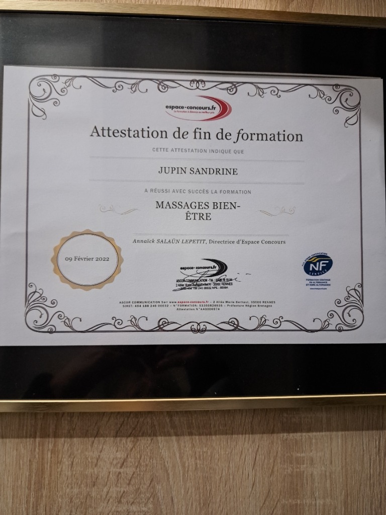 photo diplome Bella Evasion