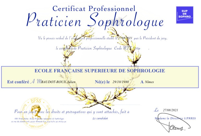 photo diplome Baudot-Roux Julien