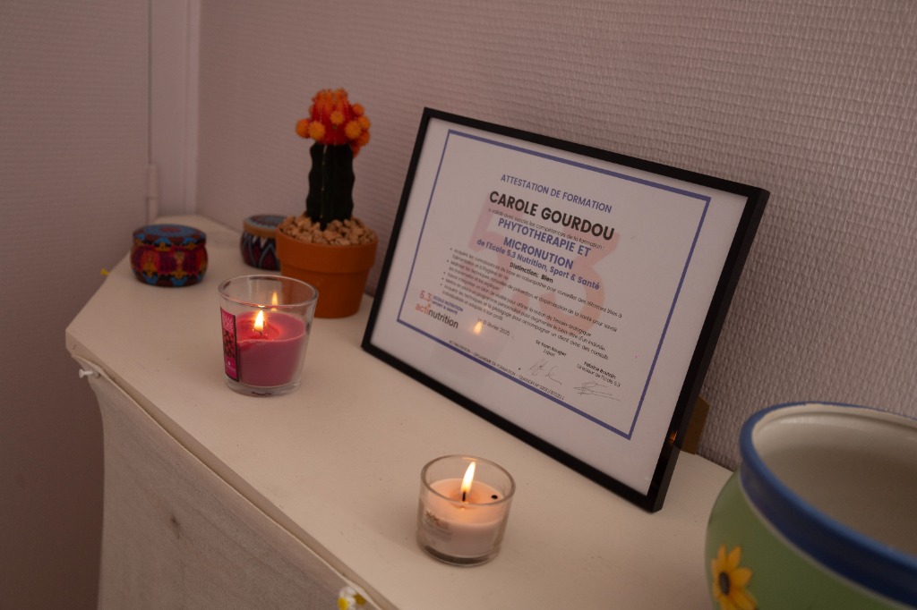 photo diplome Carole GOURDOU / WellEfficience