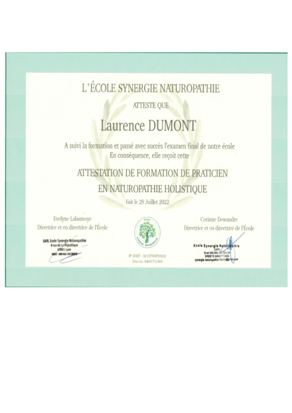 photo diplome Les jardins d’Emérantine