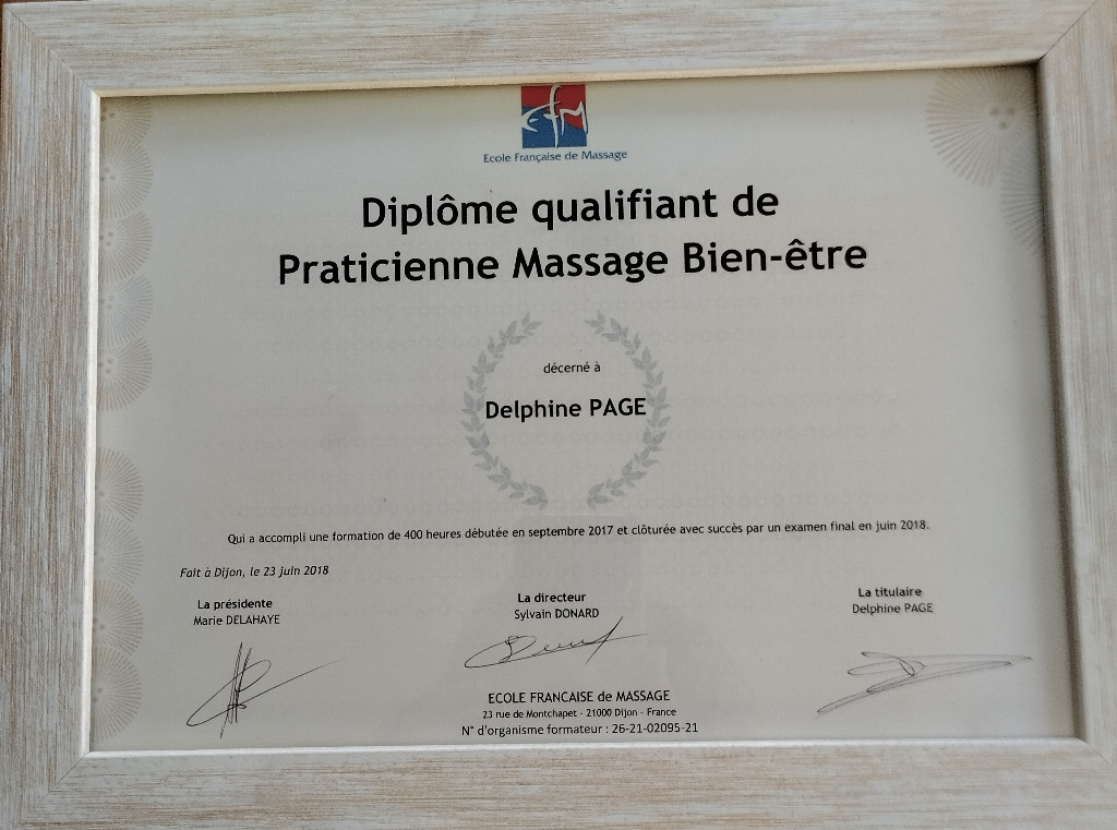 photo diplome ZEN EVASION