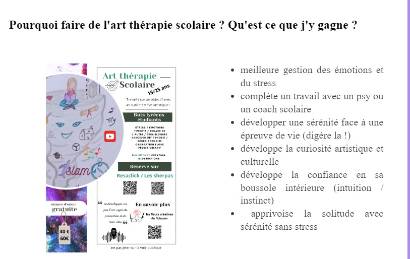 photo seance Les fleurs créatives de flobscnv