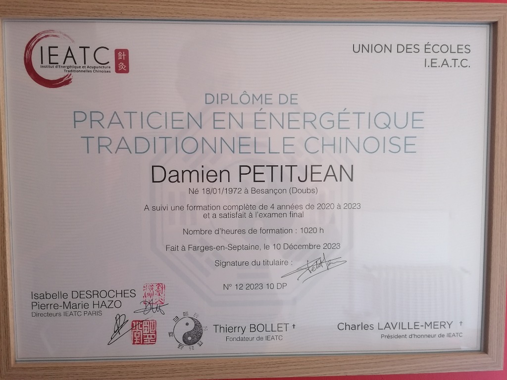 photo diplome Damien Petitjean
