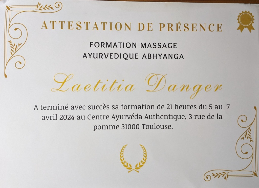 photo diplome Douceurs Nature