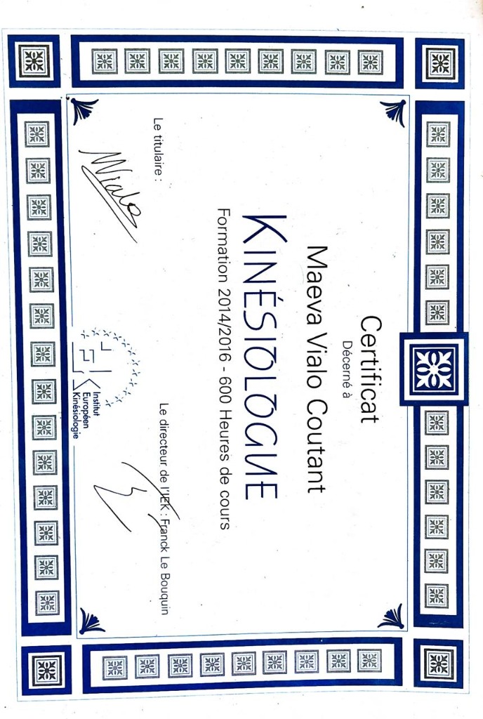 photo diplome Coutant Maeva