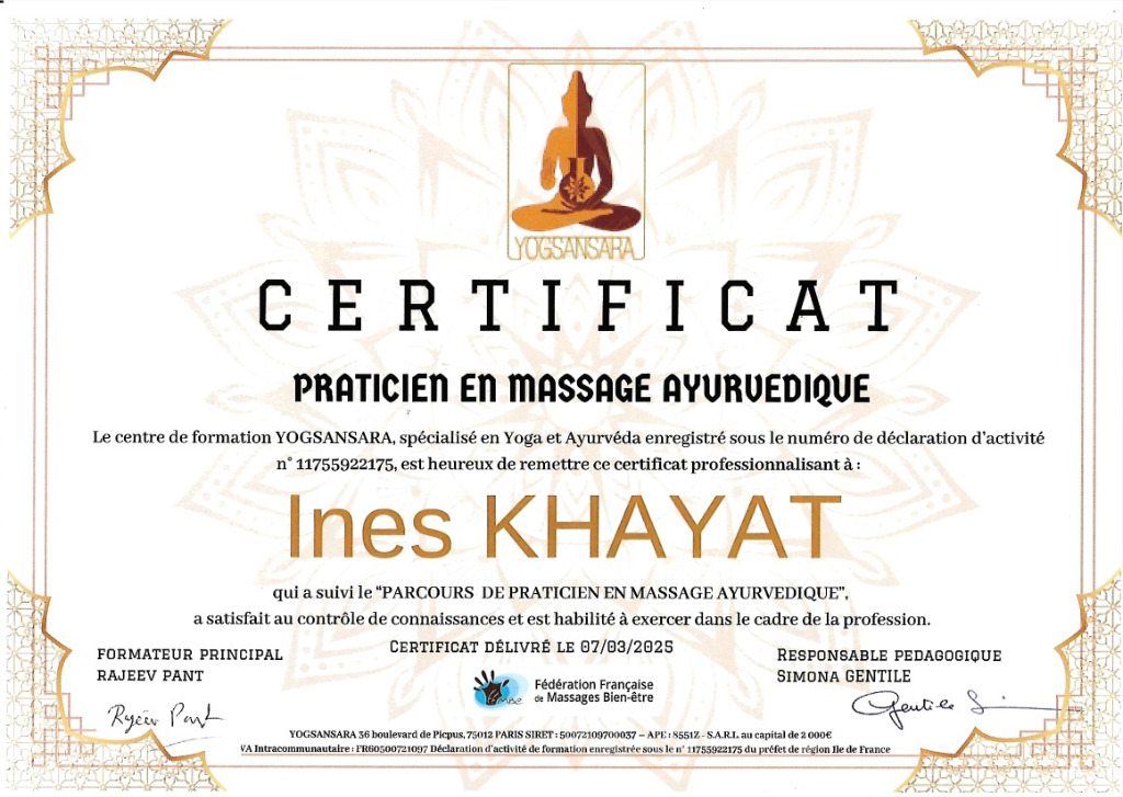 photo diplome Ines Khayat