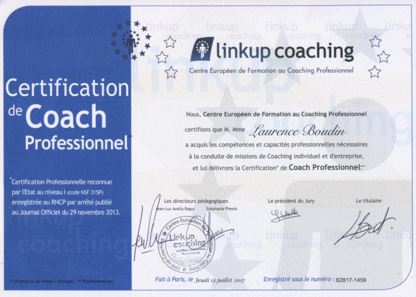 photo diplome Laurence BOUDIN