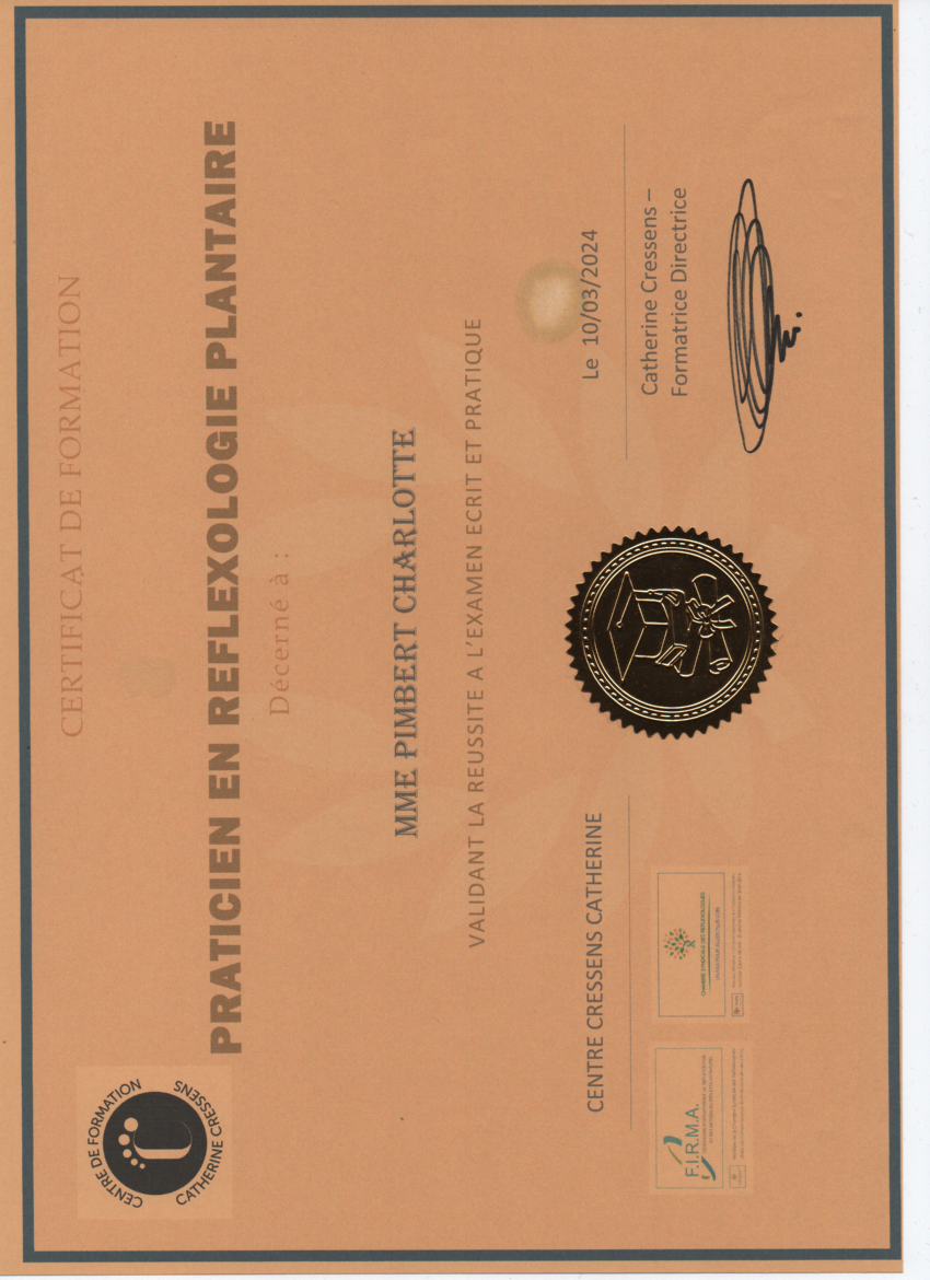 photo diplome Charlotte PIMBERT