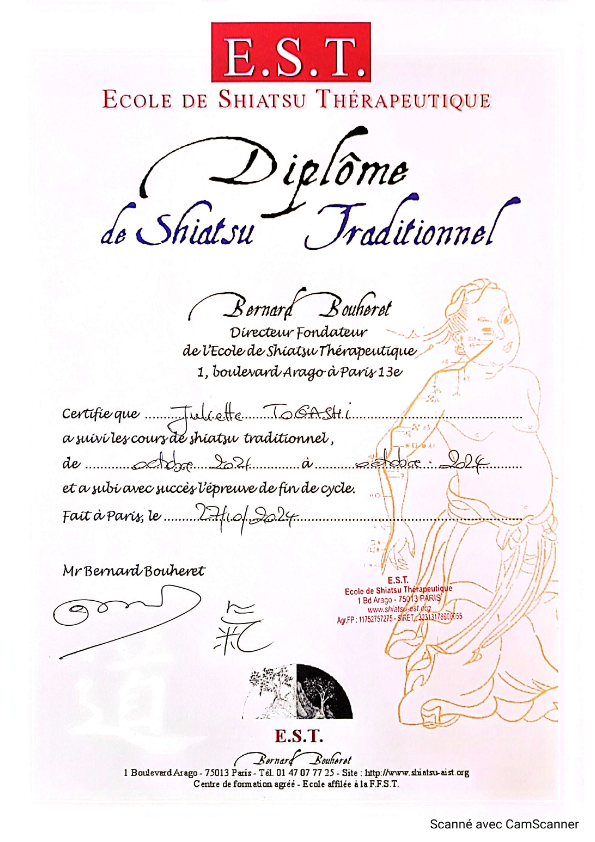 photo diplome Juliette Yumi Togashi