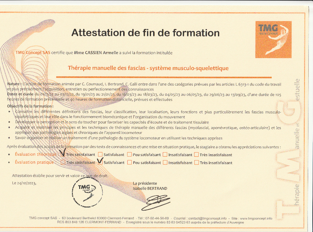 photo diplome Armelle Cassien