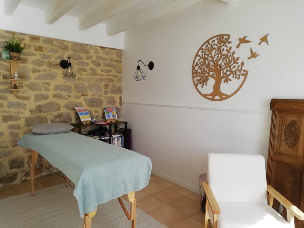 photo seance Cécile Pozzo di Borgo - Cornouaille Kinésiologie