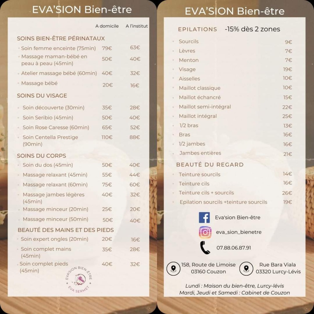 photo cabinet Eva’sion bien-être, Eva SERMET 