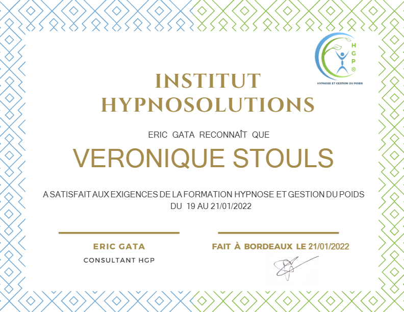 photo diplome Véronique Stouls