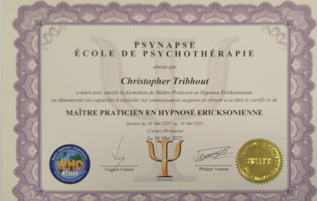 photo diplome Christopher Tribhout