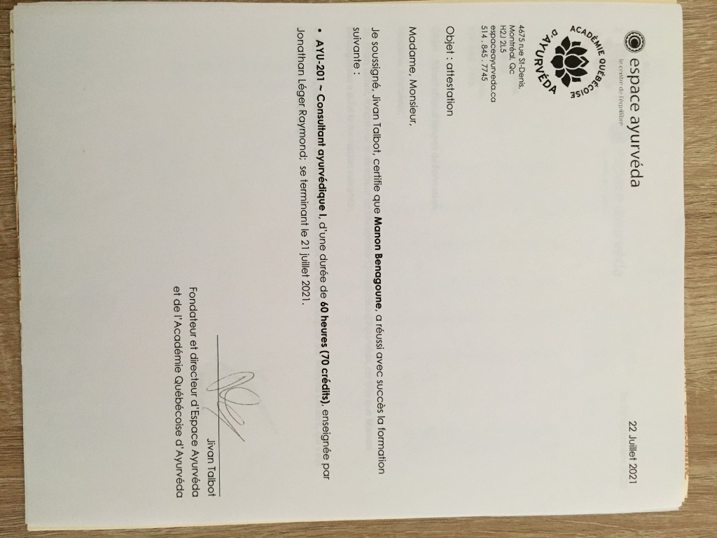 photo diplome Ma’Yurveda