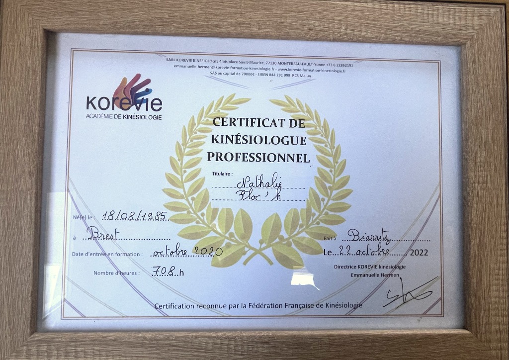 photo diplome Nathalie Floc’h