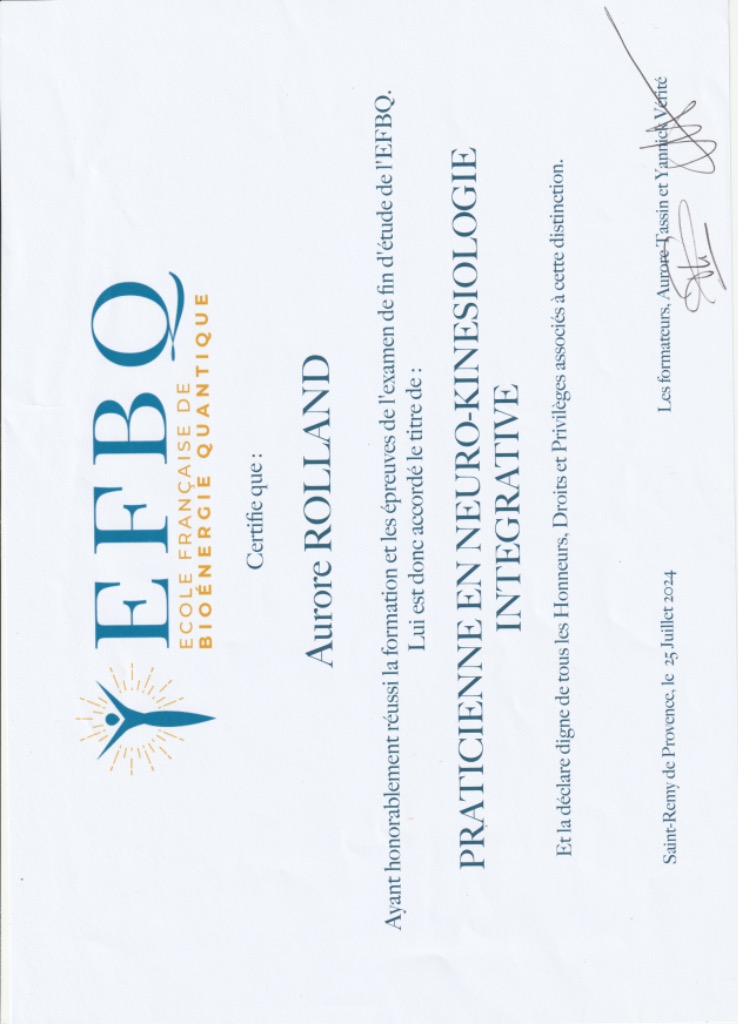 photo diplome Aurore Rolland