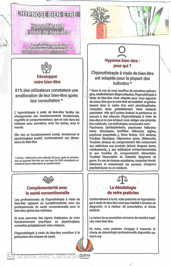 illustration L'hypnose bien-être