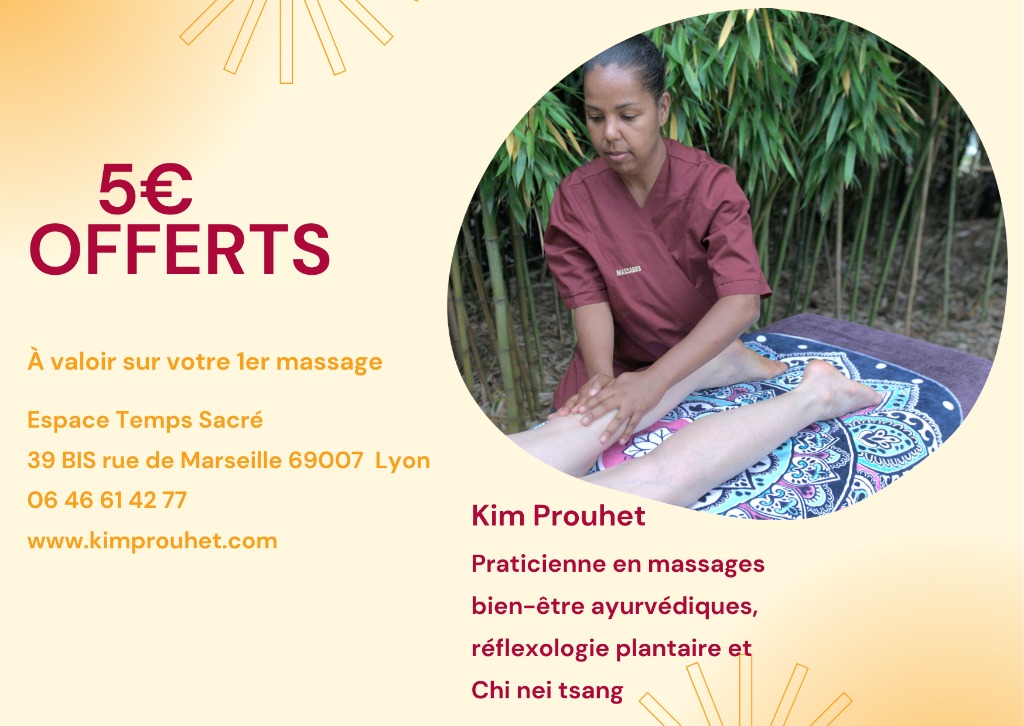 illustration 5 euros offerts sur votre 1er massage !