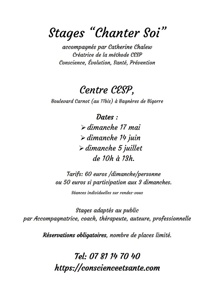 illustration Chanter Soi, le Corps et la Voix