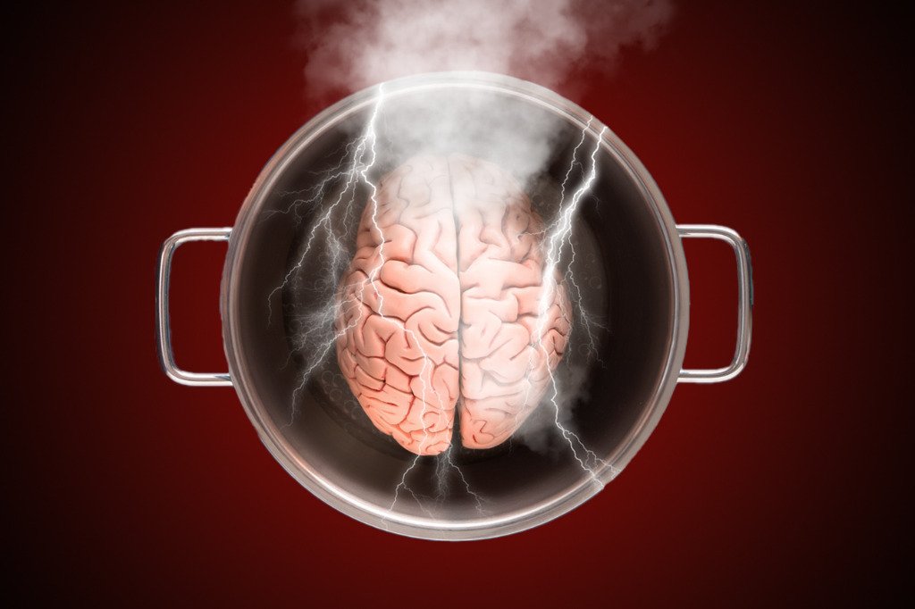 illustration Cerveau en ébullition - Comment arrêter de penser ?