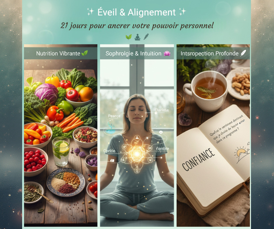 illustration Éveil & Alignement – 21 Jours