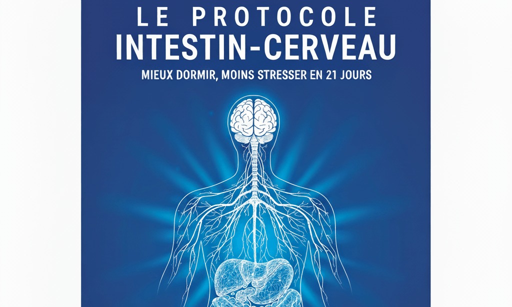 illustration Livre Le Protocole Intestin-Cerveau pour Mieux Dormir, Moins Stresser en 21 jours