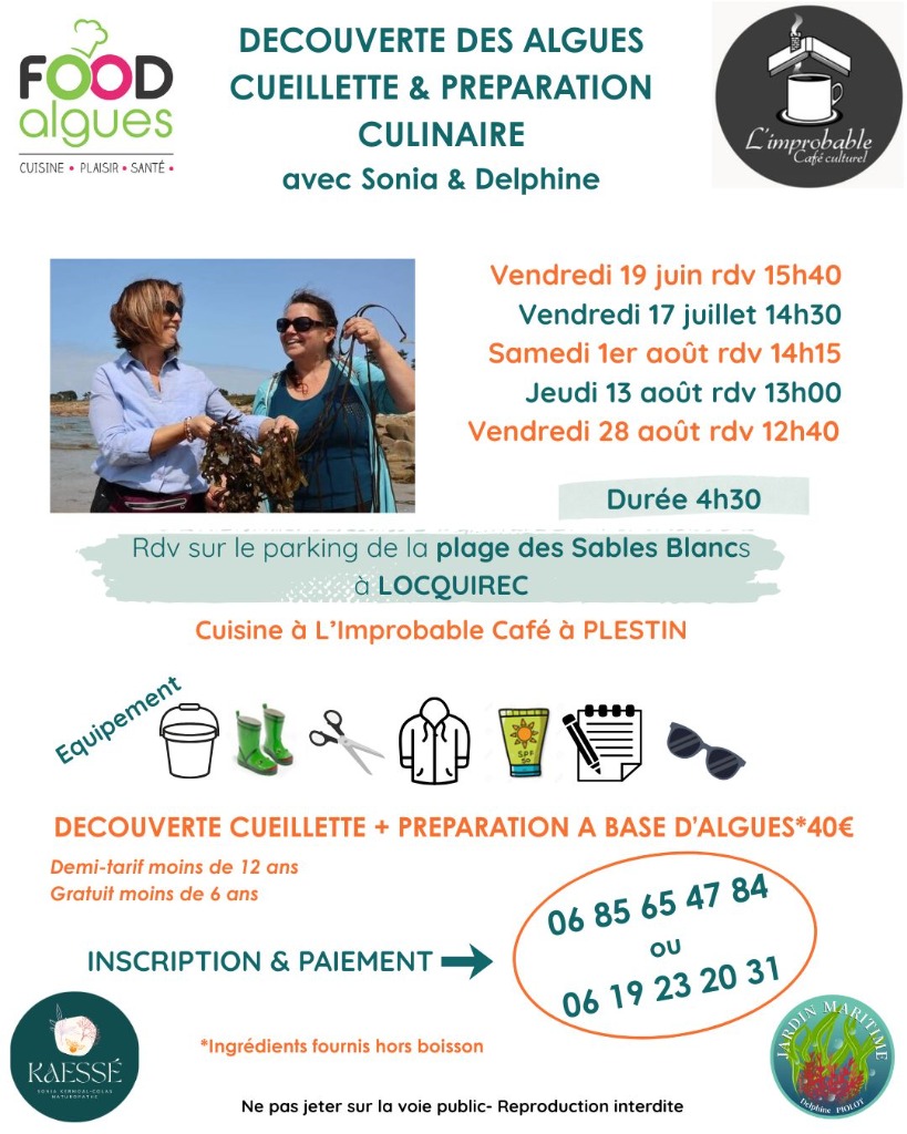 illustration Découverte des algues à Locquirec 5 dates