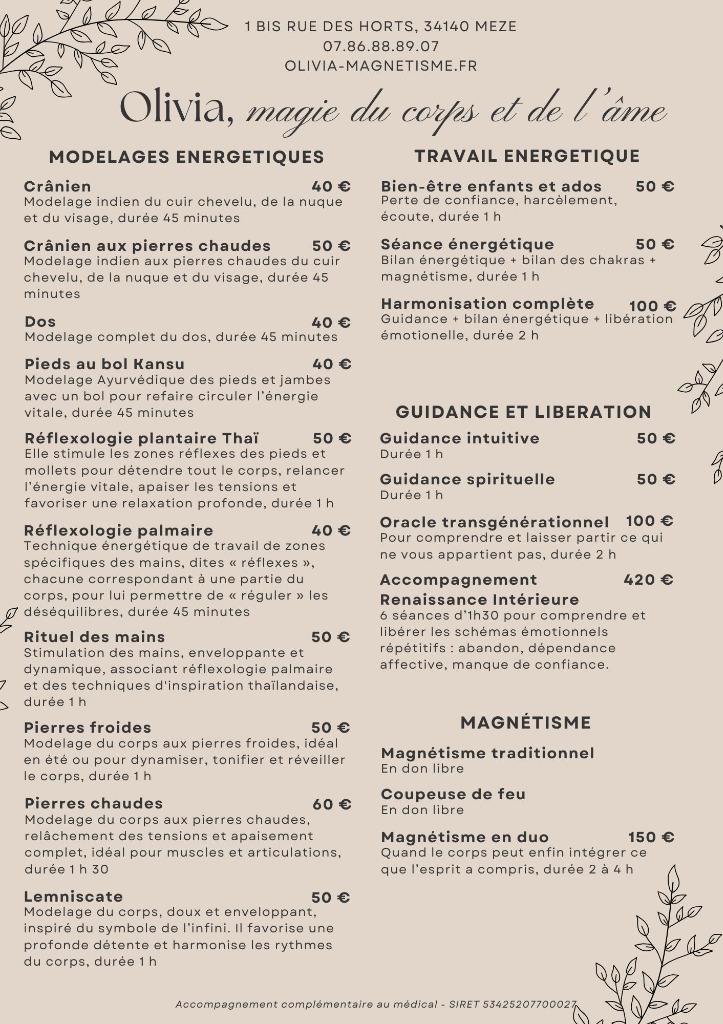 illustration Liste des prestations 2026