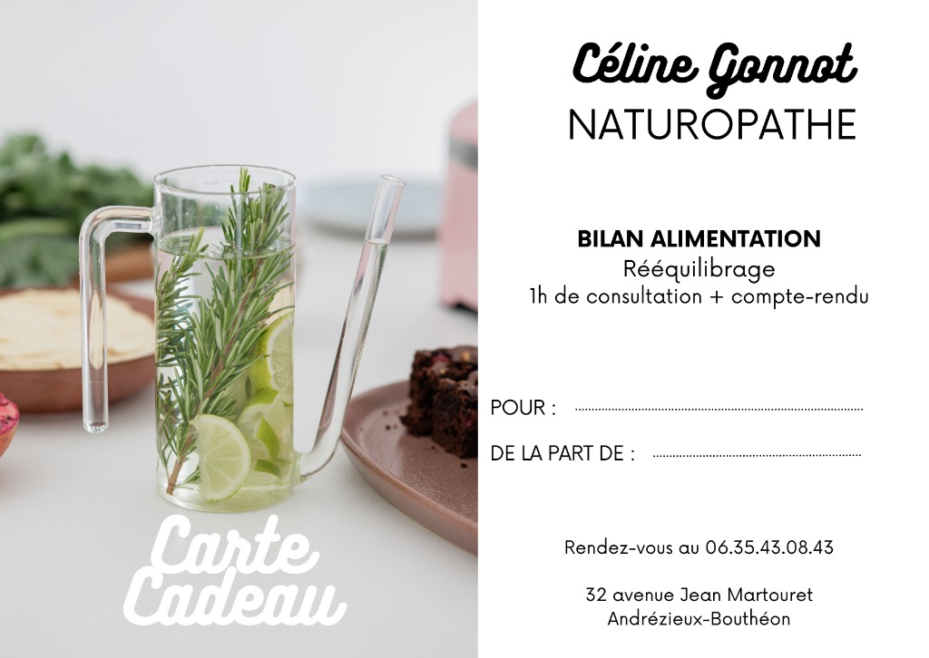illustration Bilan Rééquilibrage Alimentaire - carte cadeau !