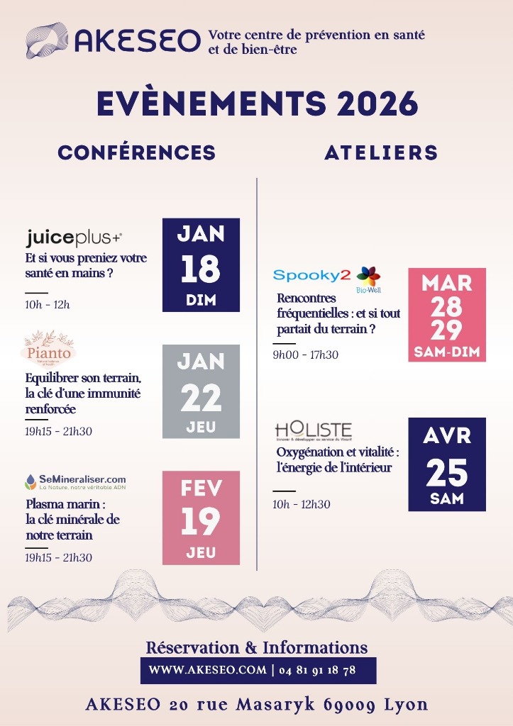 illustration Évènements 2026 – Conférences & ateliers au centre Akeseo