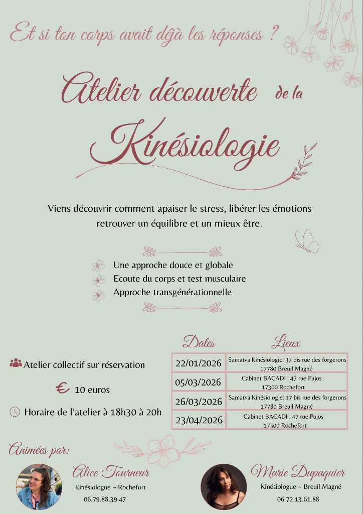 illustration Atelier découverte de la Kinésiologie