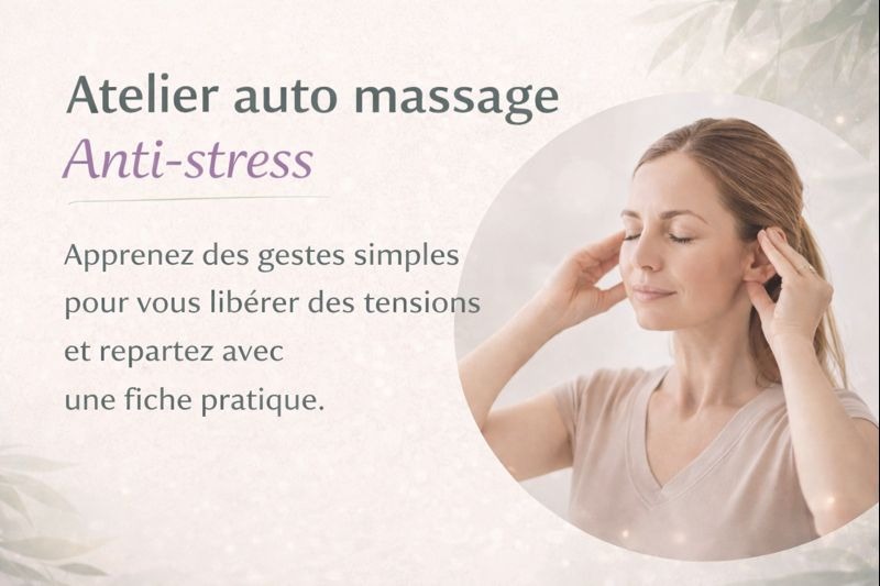 illustration Atelier ANTI-STRESS par l’automassage en réflexologie
