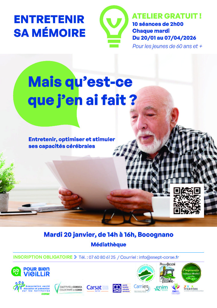 illustration Ateliers mémoire Pep's Eureka à Bocognano