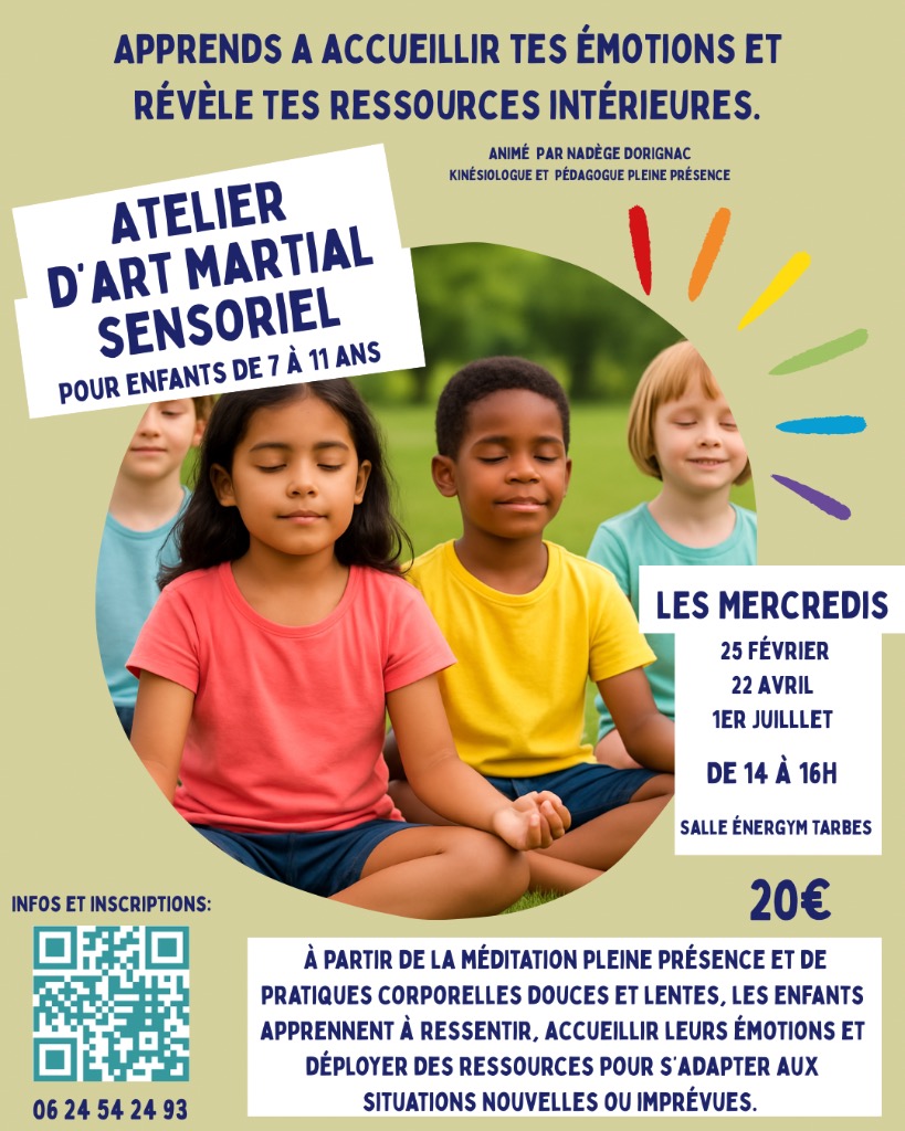 illustration Atelier d’Art Martial Sensoriel pour les enfants de 7 à 11 ans