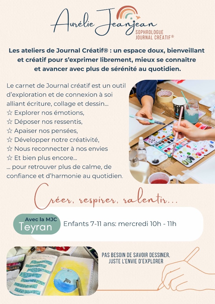 illustration Atelier Hebdo Journal Créatif 7/11 ans, Teyran