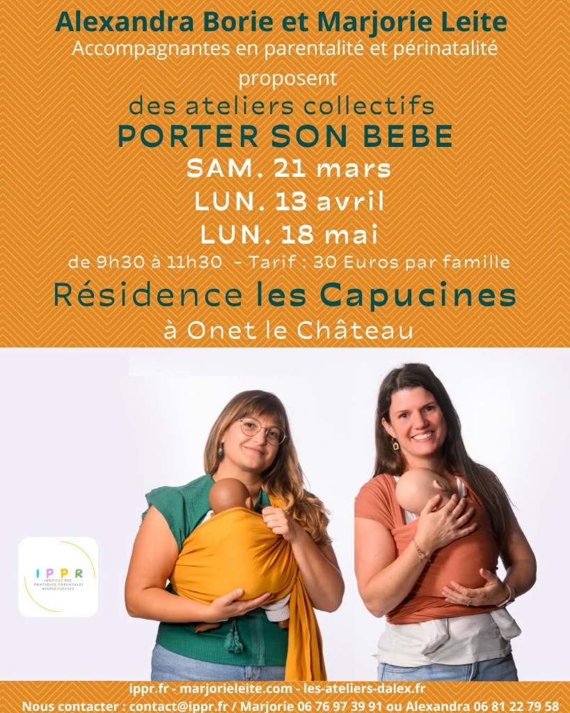 illustration Atelier de portage des bébés