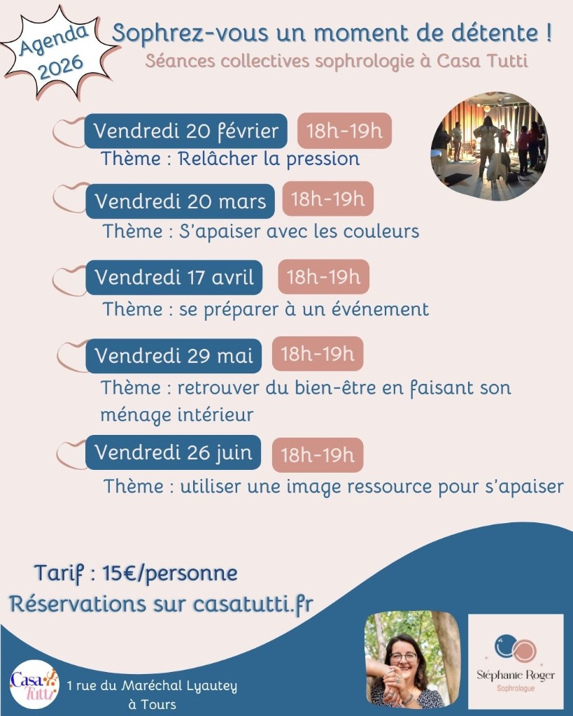 illustration Agenda des séances collectives à Casa Tutti