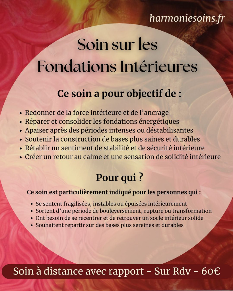 illustration Soin sur les Fondations Intérieures
