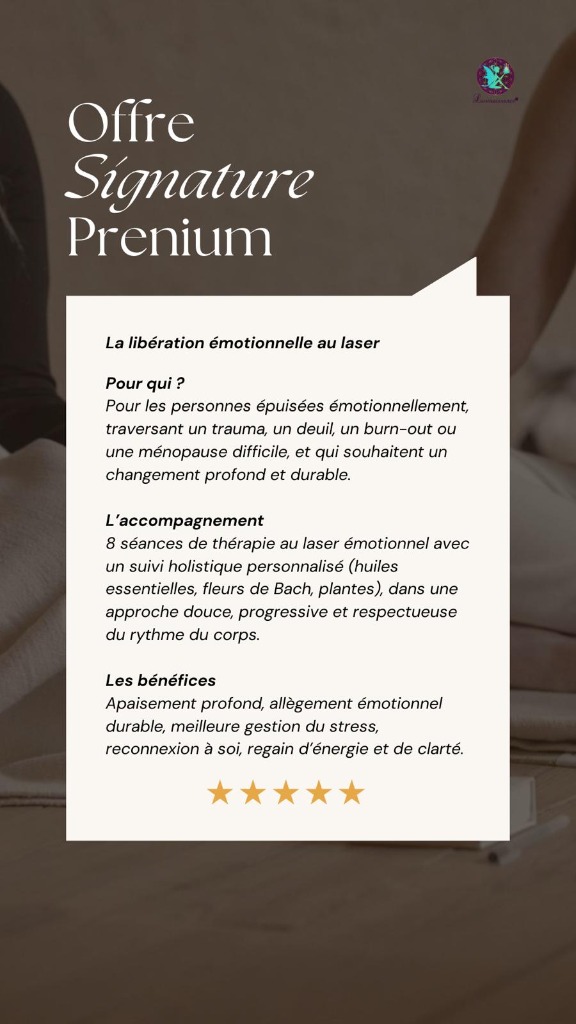 illustration Offre Signature Premium – Libération émotionnelle profonde au laser