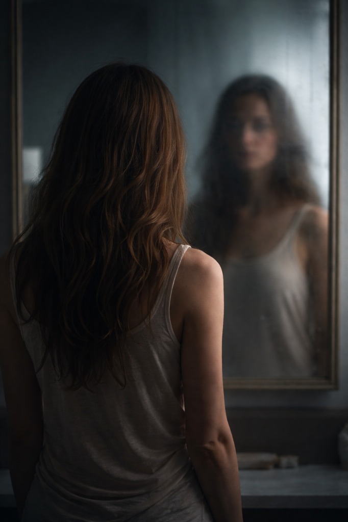 illustration Quand tu ne te reconnais plus dans le miroir ...