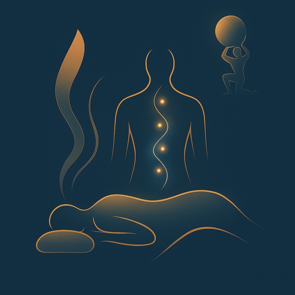 illustration Massage bien-être et énergétique