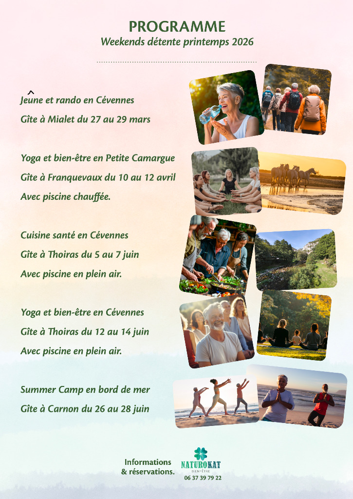 illustration week-ends de printemps, bien-être simplement !