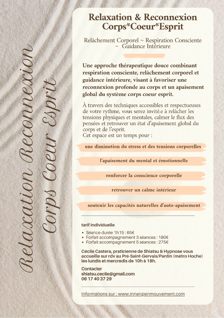 illustration Séance de Relaxation & Reconnexion à Soi