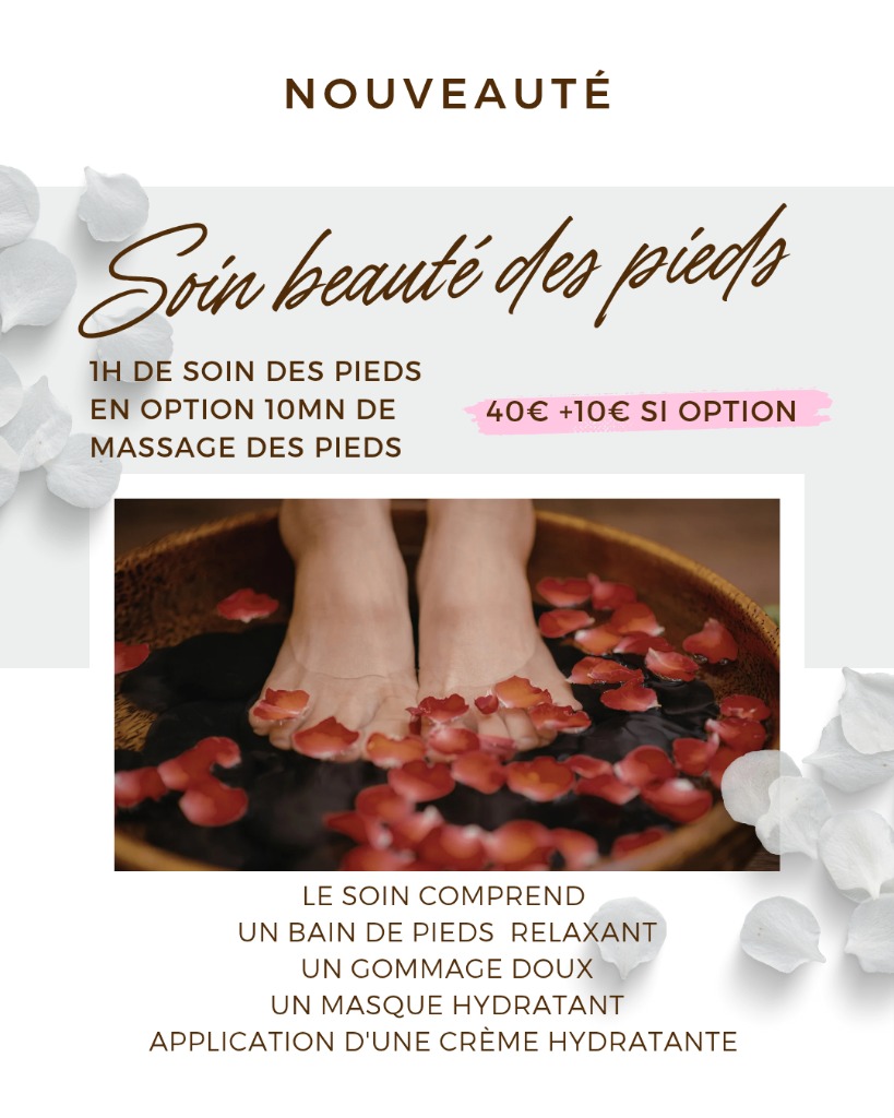 illustration Soin beauté des pieds sans pose de vernis