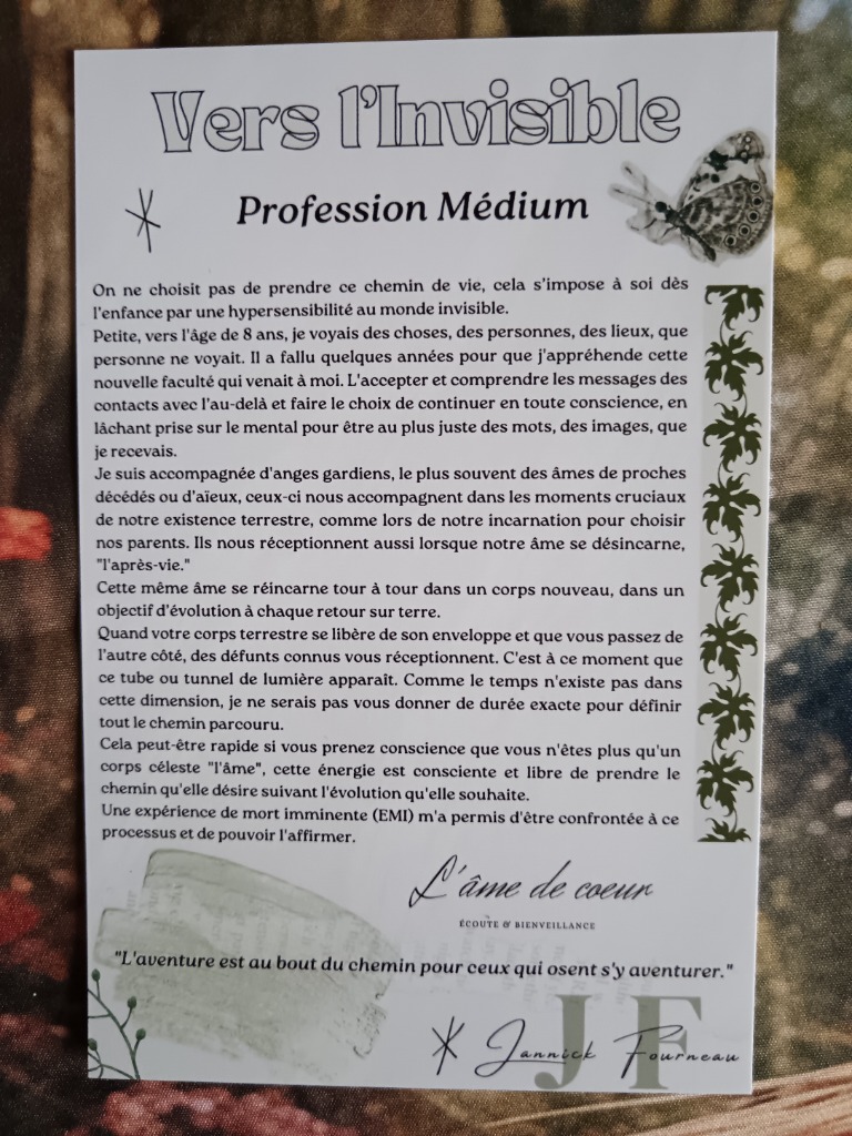 illustration Mon métier de Médium