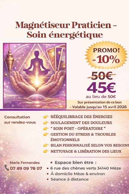 illustration Soin par magnétisme énergétique